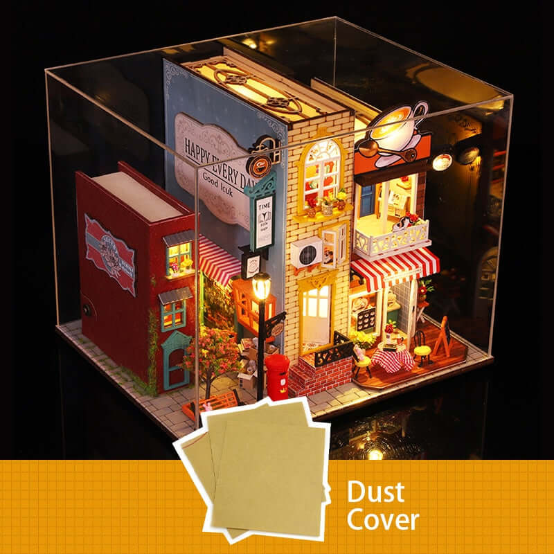 Only Book Nook DIY Miniature House Kit — front angle