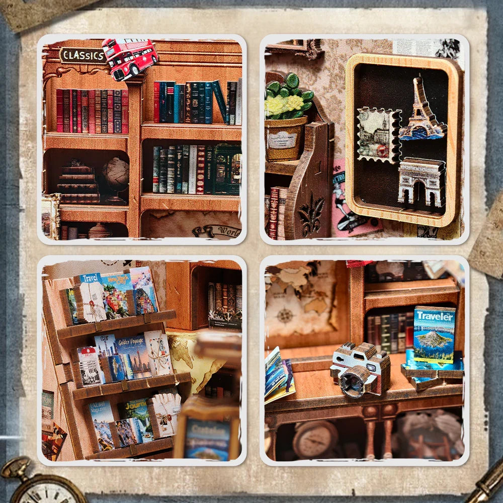 Journey Trace Book Nook Kit — scene view