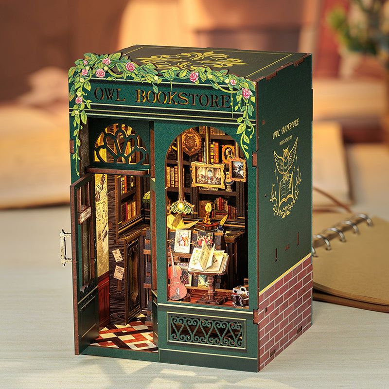 Cutebee Owl Bookstore DIY Book Nook Kit — main view