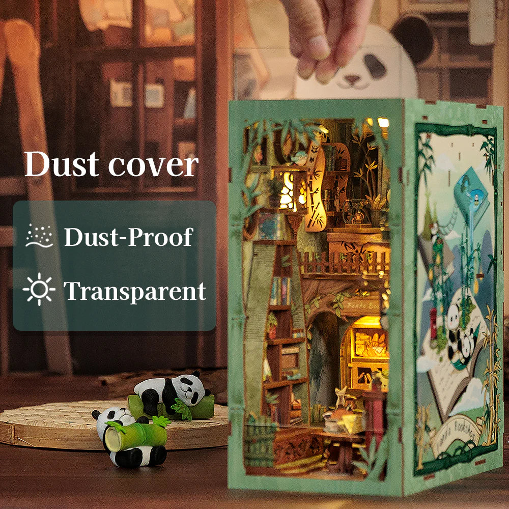 Cutebee Panda Bookshop DIY Book Nook Kit — main view