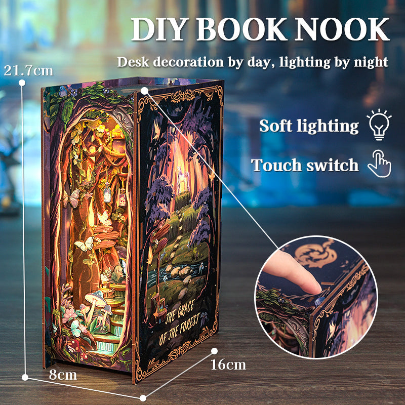 Grace of the Forest Book Nook Kit — front angle