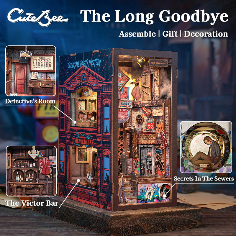 Cutebee The Long Goodbye DIY Book Nook Kit — main view