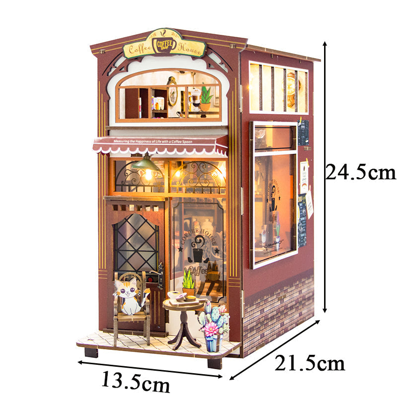 Cat Coffee House DIY Book Nook Kit — main view