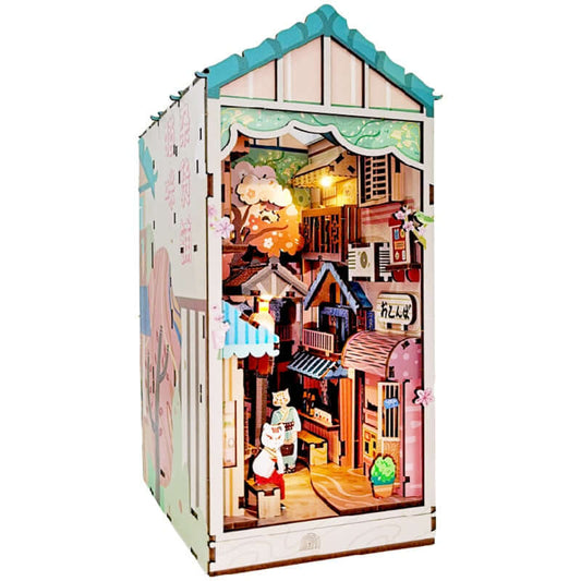 Cat Grocery Store Book Nook Kit — detalied side view