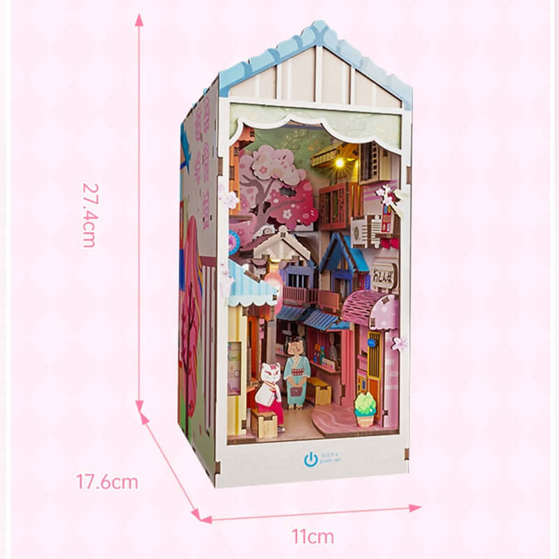 Cat Grocery Store Book Nook Kit — scene view