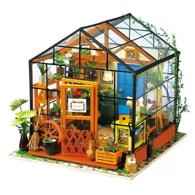 Cathys Flower Robotime DIY House Kit — detalied side view