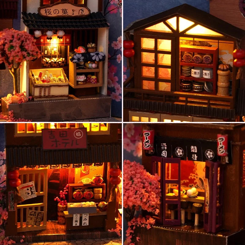 Cherry Blossom Street DIY Book Nook — front angle