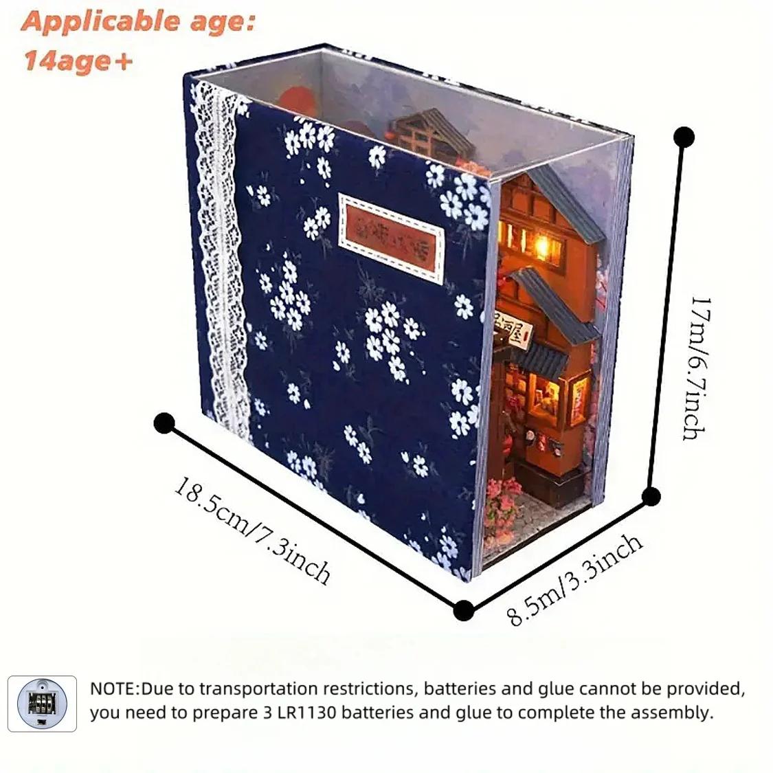 Cherry Blossom Street DIY Book Nook — scene view