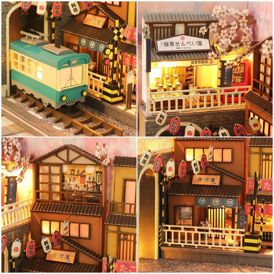 Cherry Blossom Station Book Nook — front angle