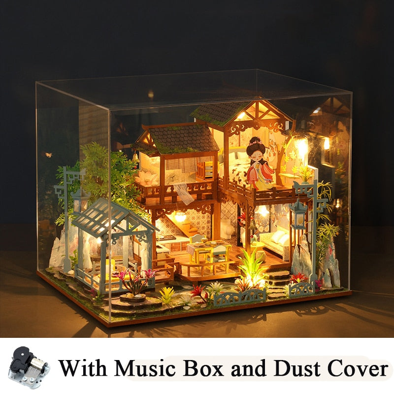 music cover DIY Miniature House Kit — angled close-up