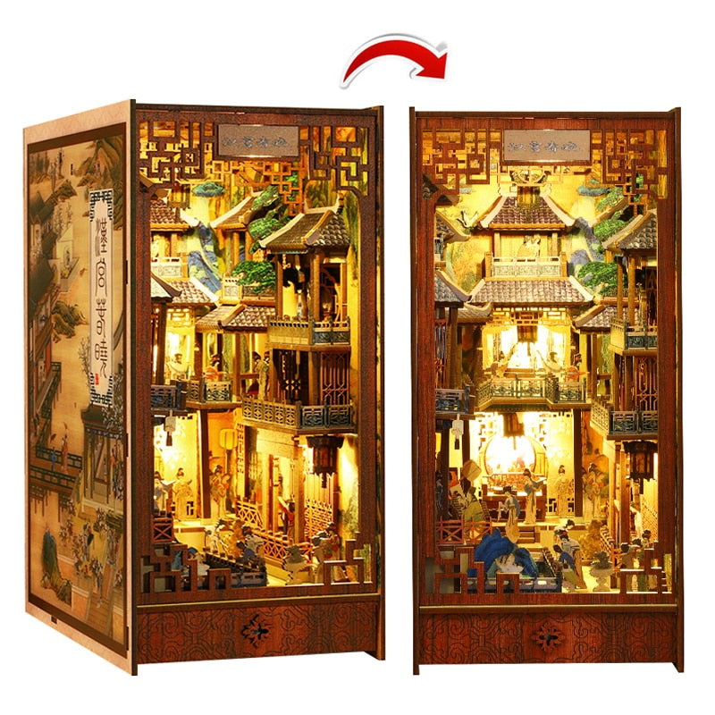 Chinese Ancient Town DIY Book Nook Kit — main view