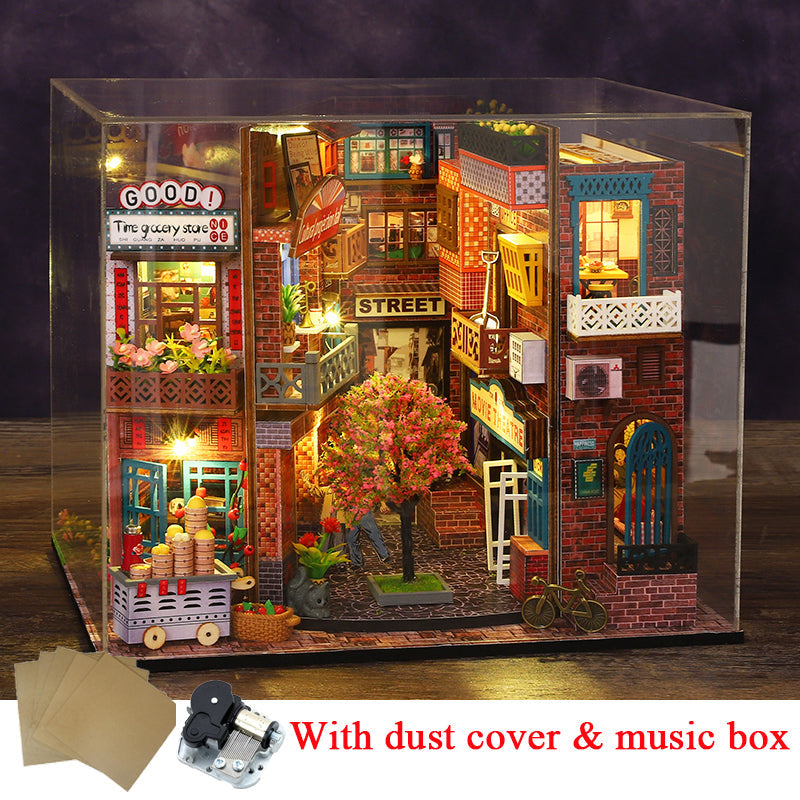 Chinese Street View DIY Book Nook Kit — main view