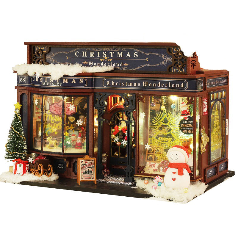 Christmas Shop DIY Miniature House Kit — main view