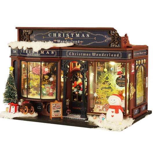 Christmas Shop DIY Miniature House Kit — main view