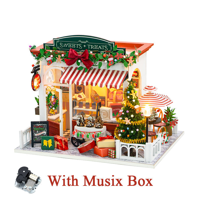 Christmas Sweets Shop Miniature Kit — main view