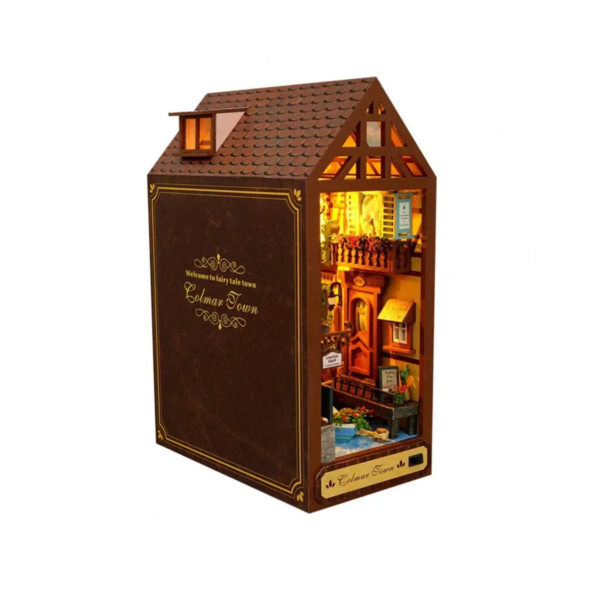 Colmar Town DIY Book Nook Kit — detalied side view