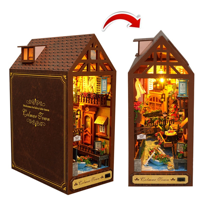 Colmar Town DIY Book Nook Kit — front angle