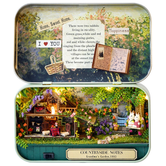 Countryside Notes Box Theatre Kit — detalied side view