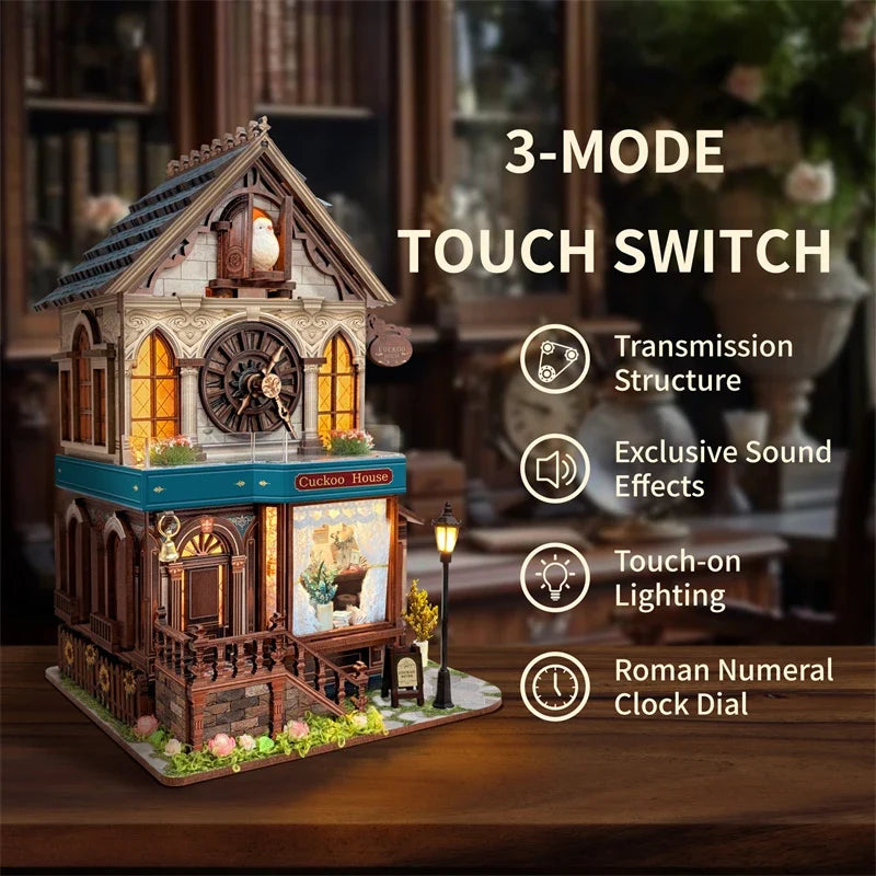 Cuckoo House DIY Miniature Kit — angled close-up
