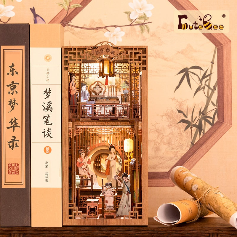 Cutebee Elegant Song DIY Book Nook Kit — main view