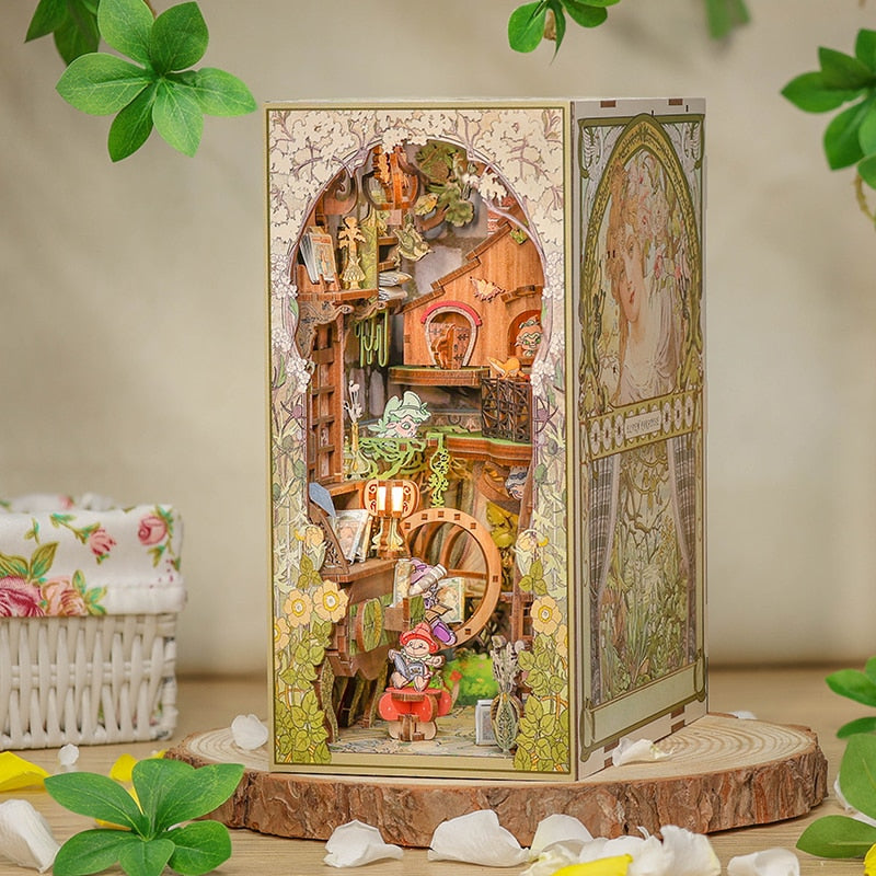 Cutebee Elven Paradise DIY Book Nook Kit — main view