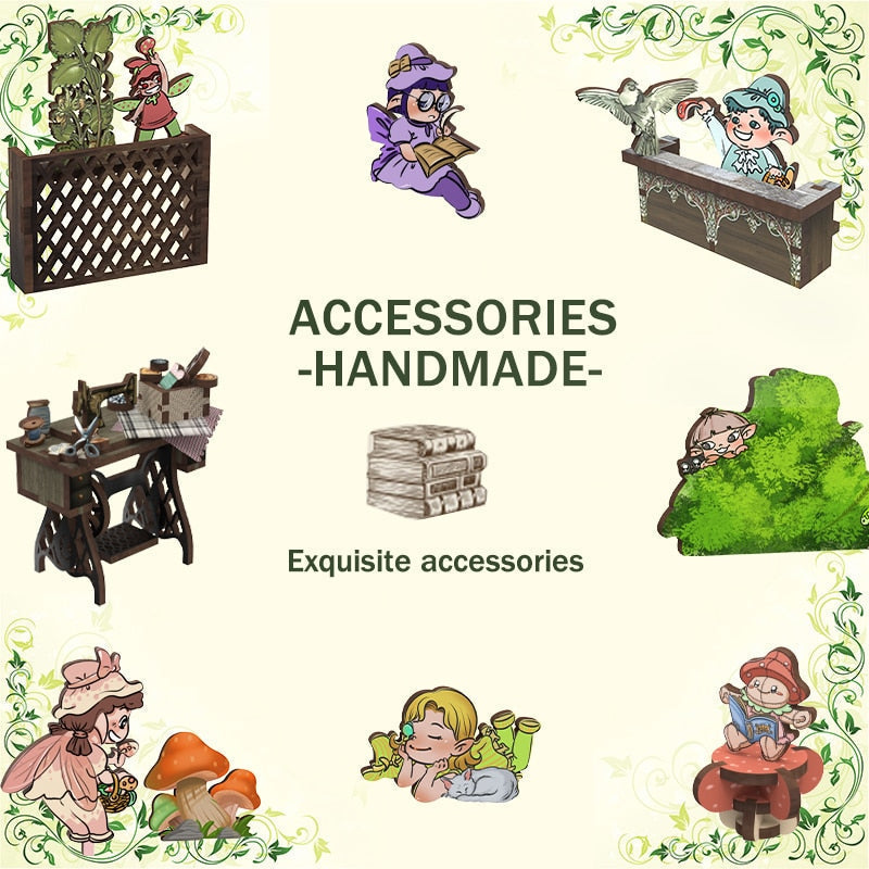 Cutebee Elven Paradise DIY Book Nook Kit — front angle