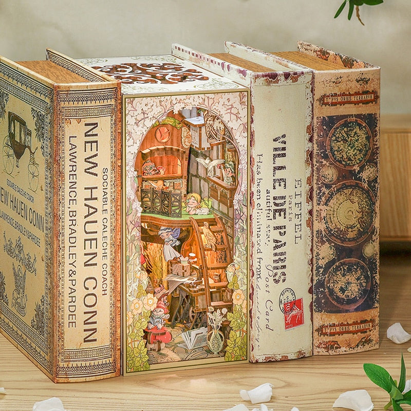 Cutebee Elven Paradise DIY Book Nook Kit — main view