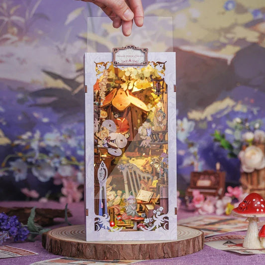 Flower Forest Book Nook Kit — detalied side view