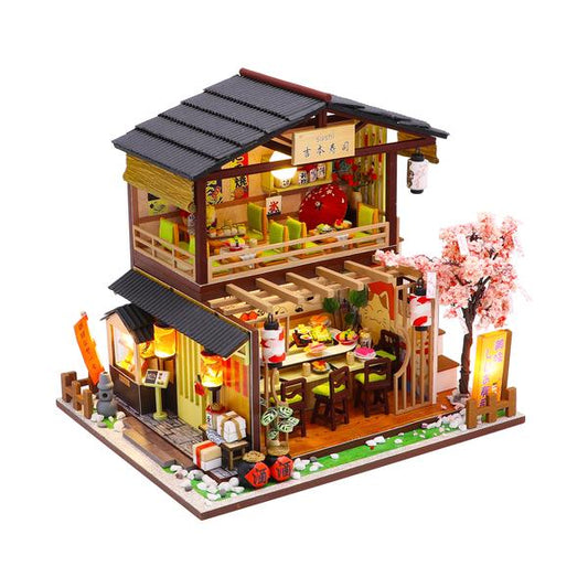 Cutebee Gibbon Sushi DIY Dollhouse Kit — detalied side view