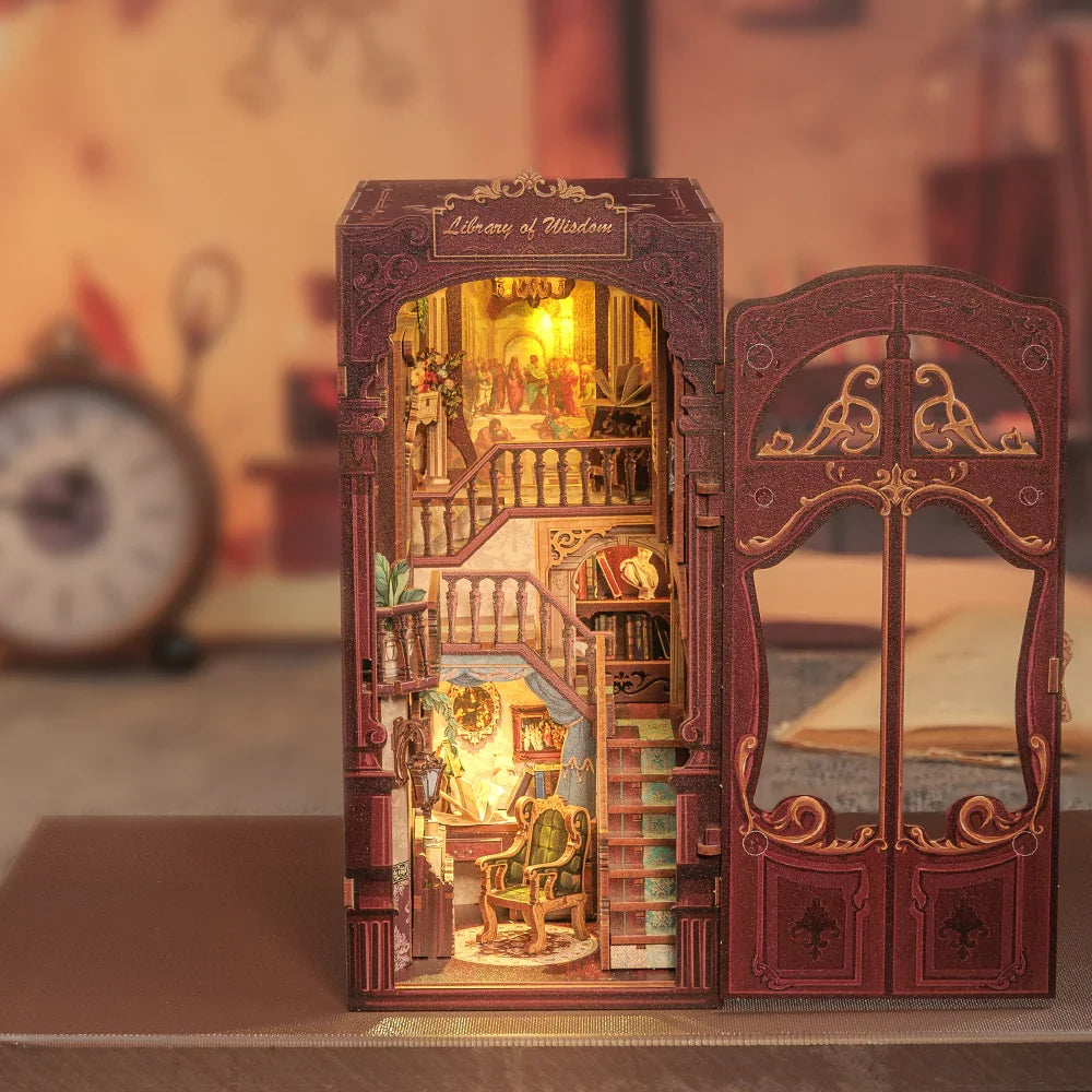 Cutebee Library Of Wisdom DIY Book Nook Kit — main view