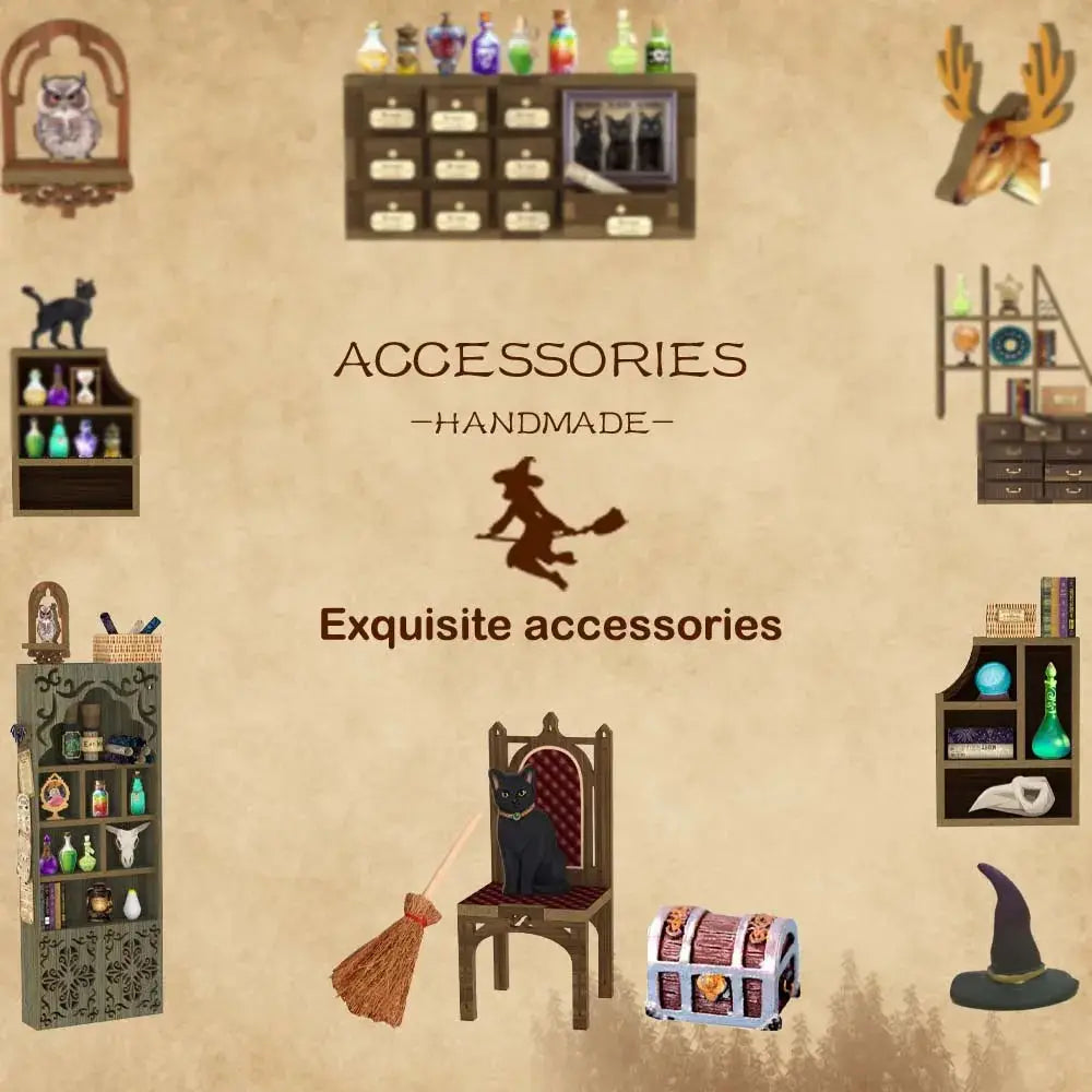 Cutebee Magic Pharmacist DIY Book Nook Kit — scene view