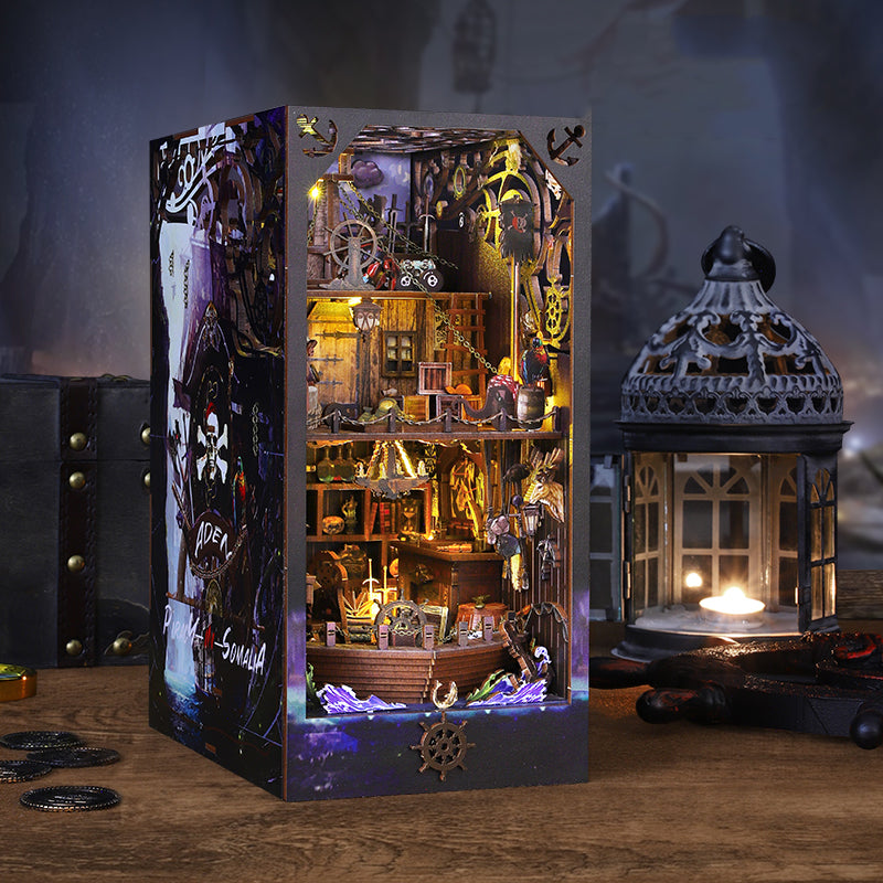 Cutebee Magic Pirate Ship DIY Book Nook Kit — main view