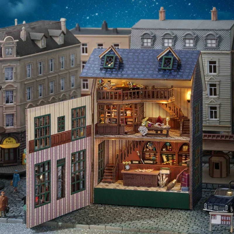 Magic Shop DIY Miniature House Kit — scene view