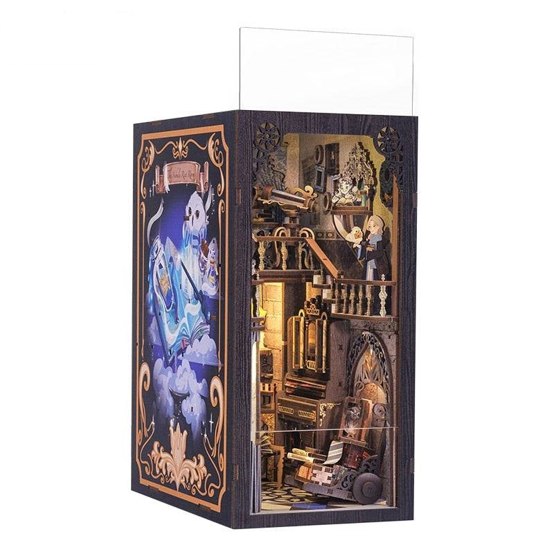 Cutebee Nebula Common Room DIY Book Nook Kit — detalied side view