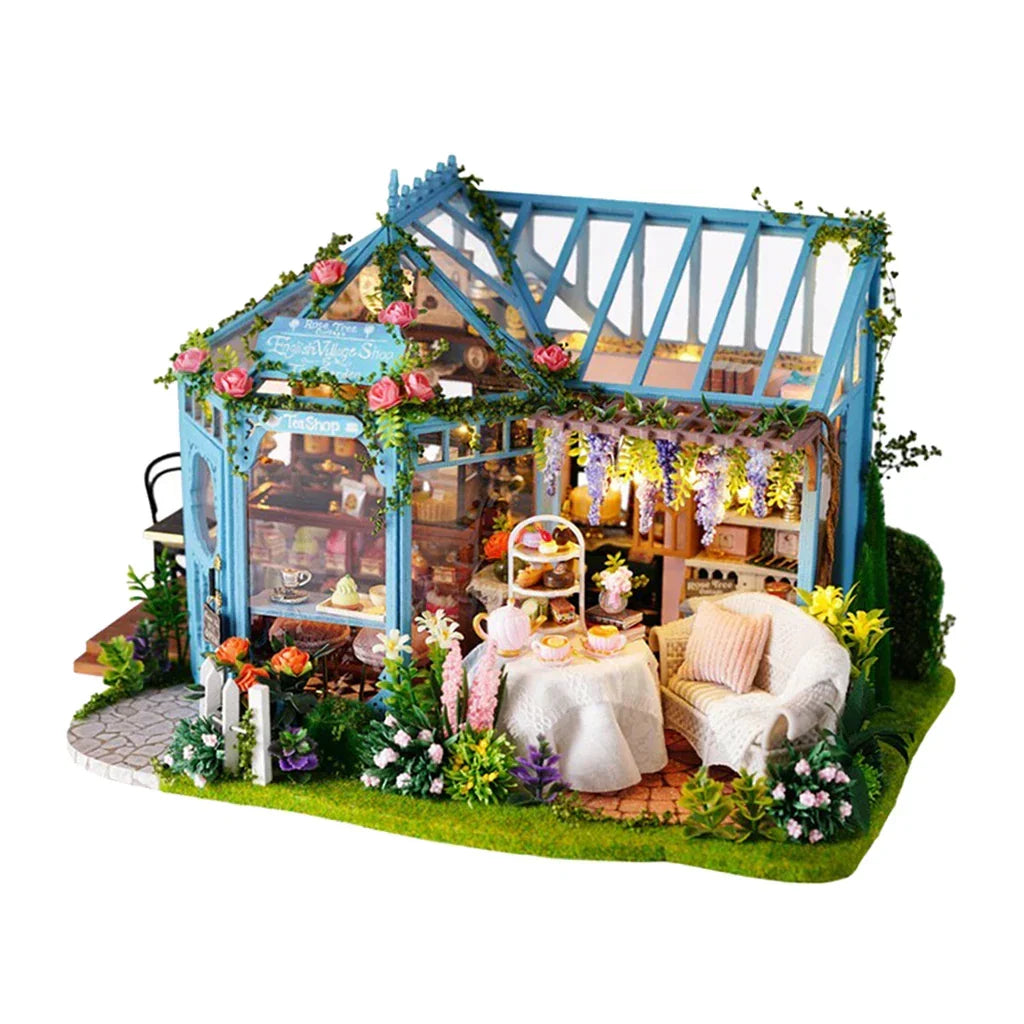 Rose Garden Tea House Dollhouse — main view