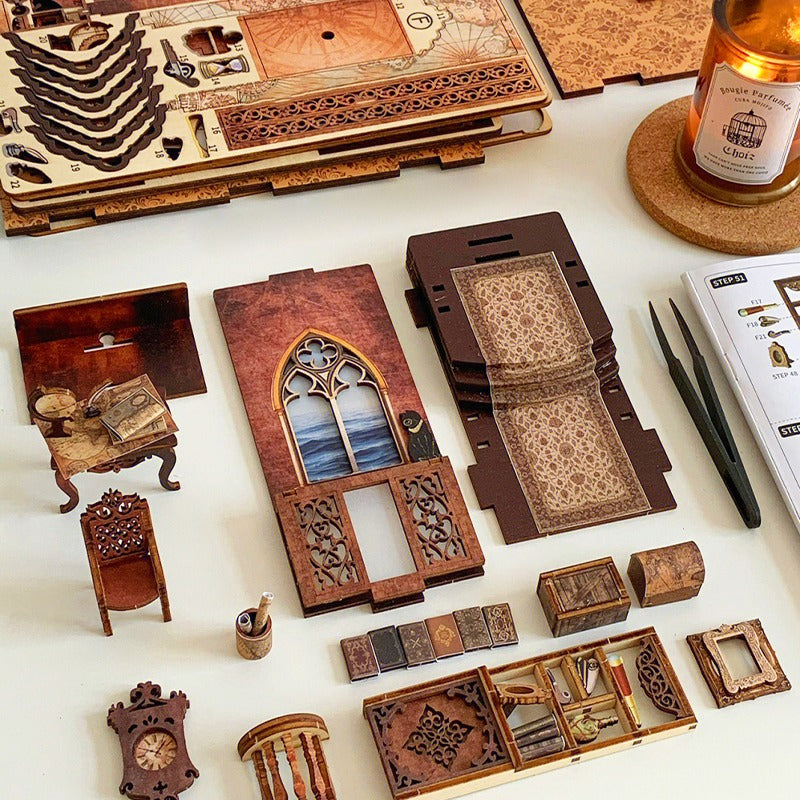Cutebee Sailing Memory DIY Book Nook Kit — angled close-up