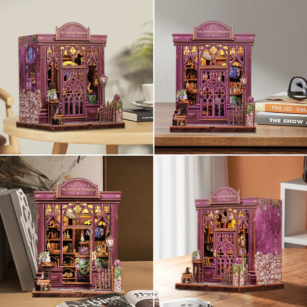 Astrology Bookshop Book Nook Kit — detalied side view