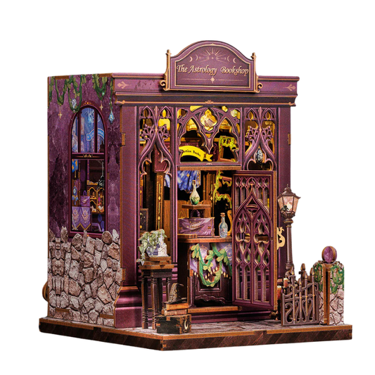 Astrology Bookshop Book Nook Kit — detalied side view