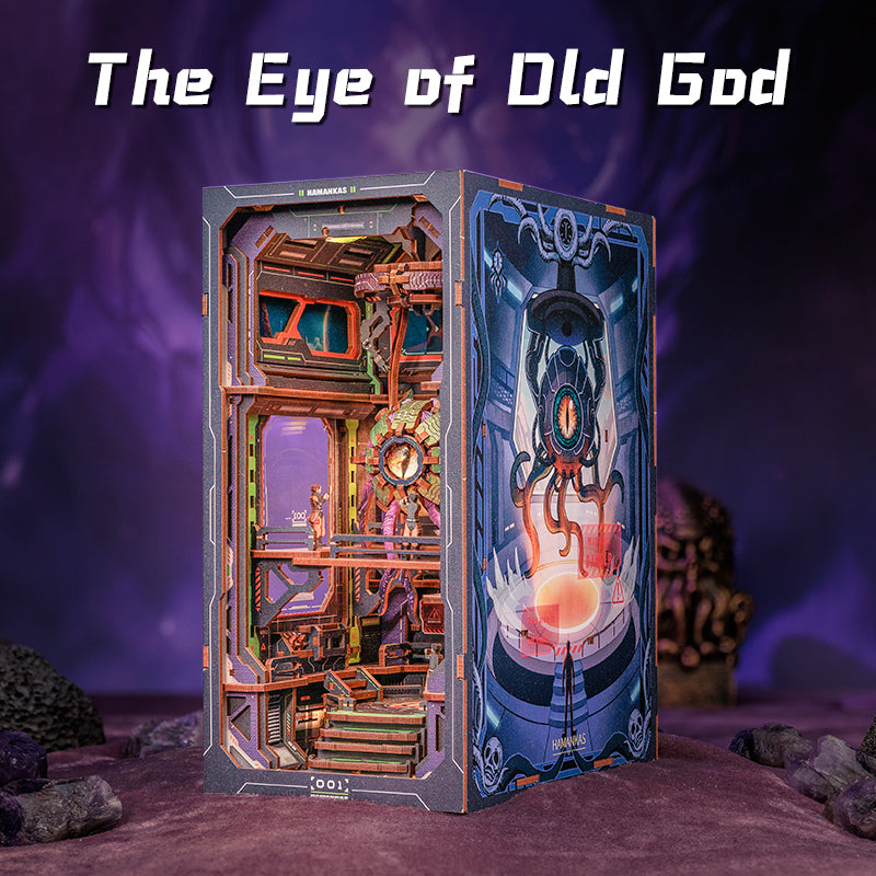 Cutebee The Eye Of Old God DIY Book Nook Kit — detalied side view