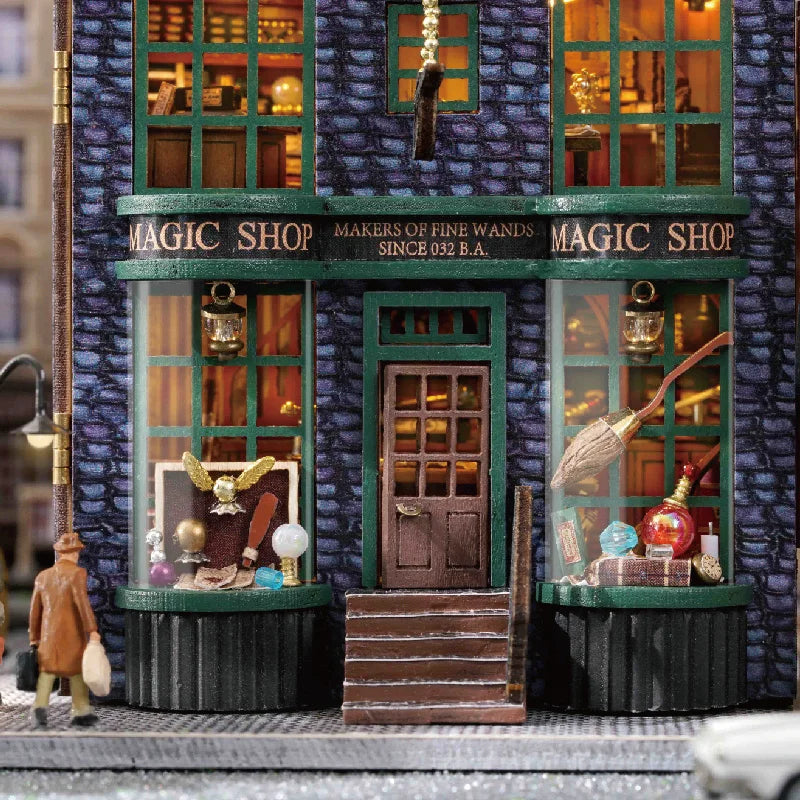 Garden Restaurant DIY Miniature House Kit — front angle