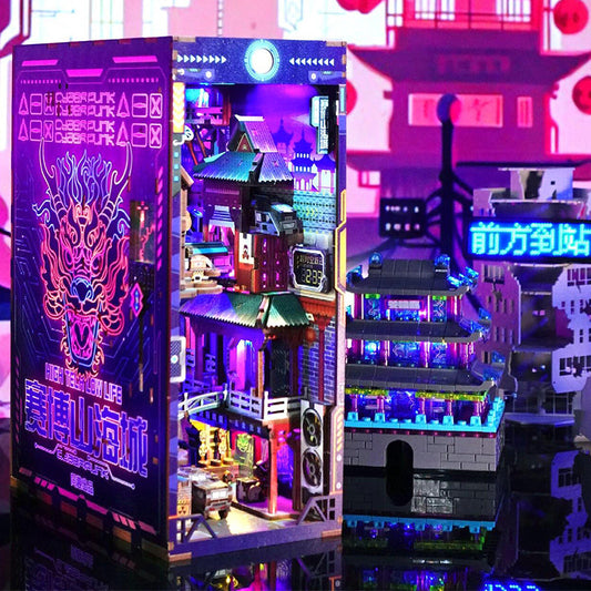 Cyberpunk Book Nook Kit — main view
