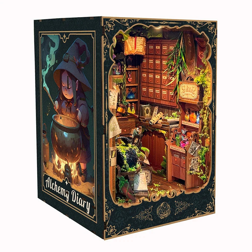 DIY Alchemy Book Nook Kit With LED Light — main view