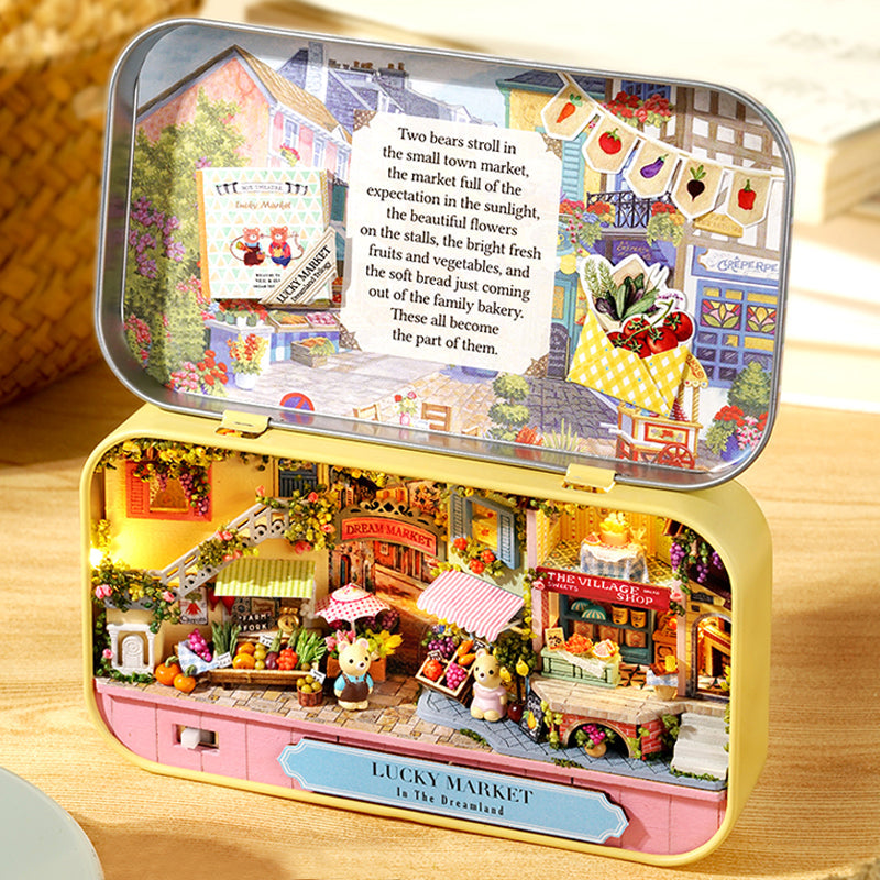 DIY Miniature Lucky Market Box Theater — main view