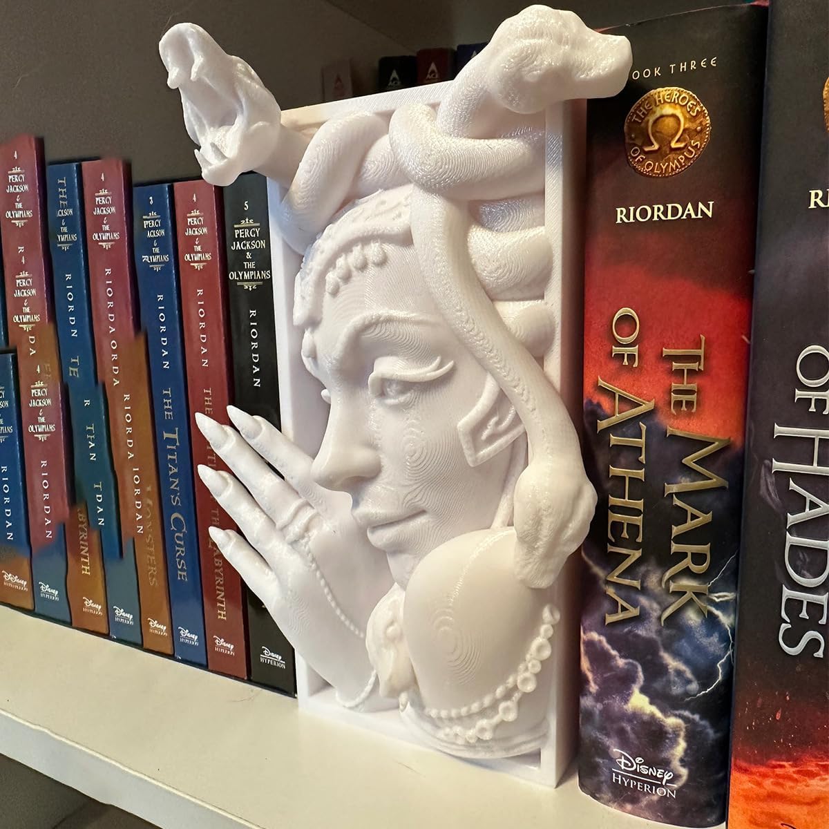 White DIY Book Nook Kit — angled close-up