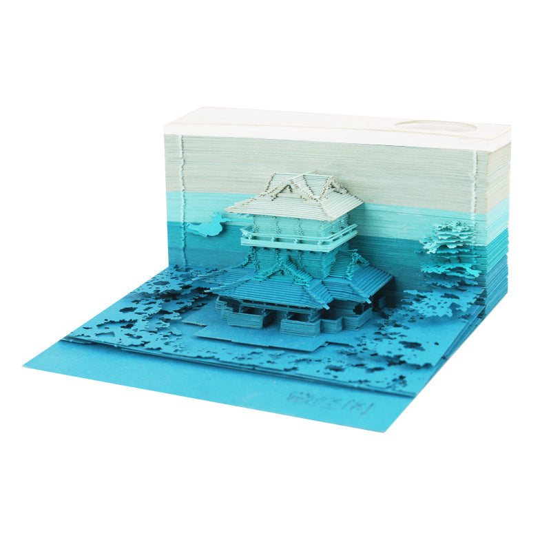 Buddhist Temple 3D Memo Pad — main view