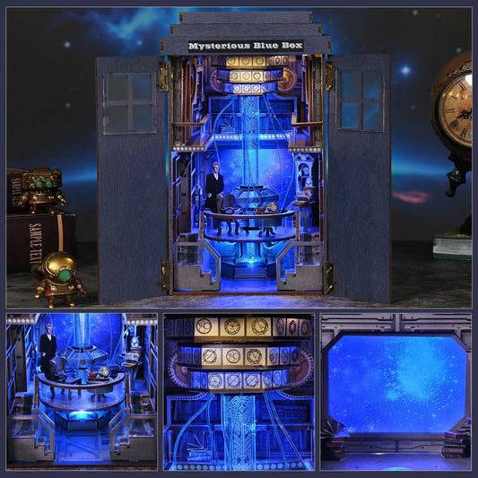 Mysterious Blue Box DIY Book Nook Kit — main view