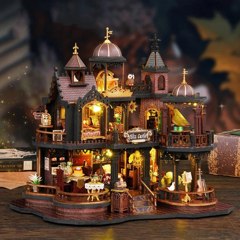 Edinburgh Castle DIY Miniature House — front angle