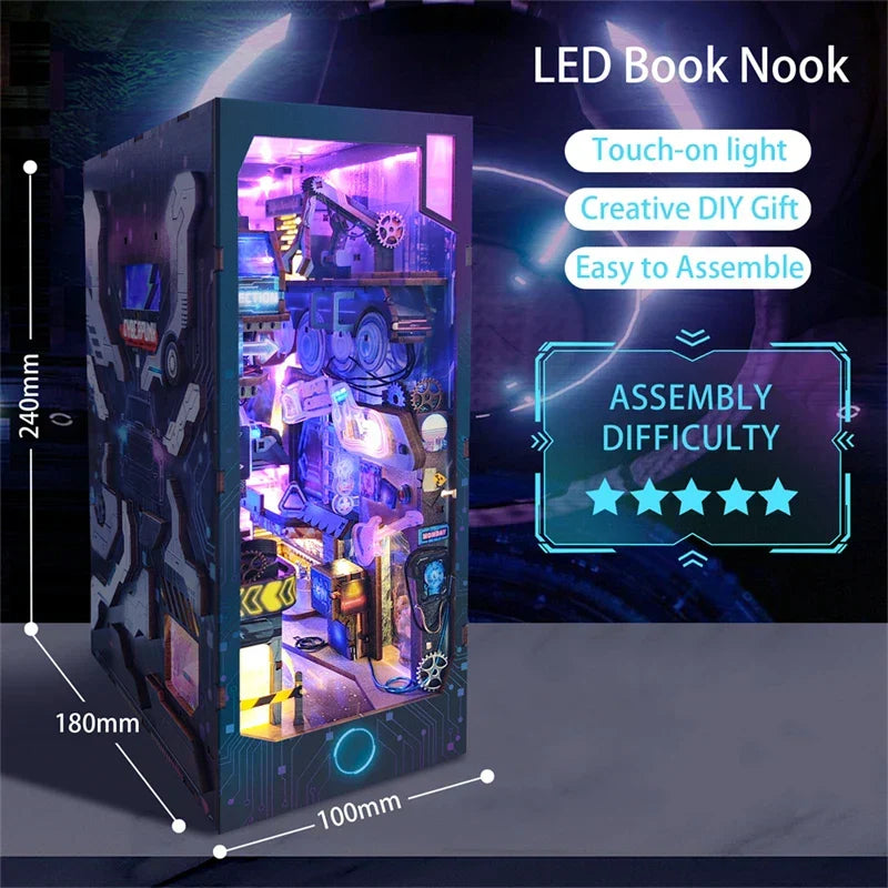 Endless Dimensions DIY Book Nook Kit — box and pieces