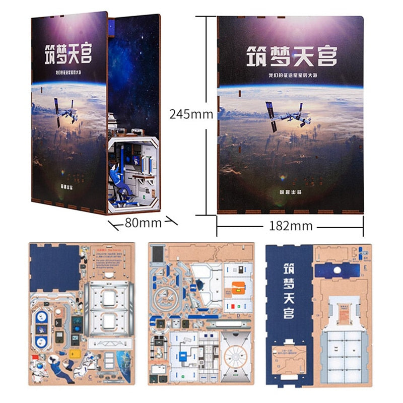 Explore Space DIY Book Nook Kit — front angle