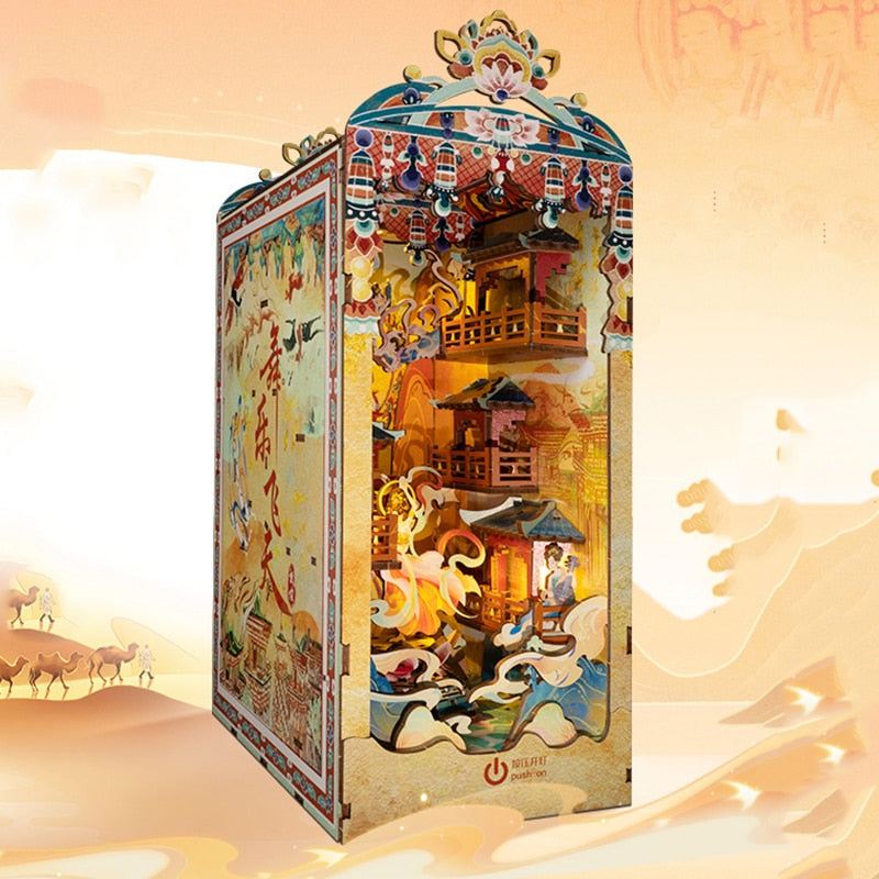 Figure Palace DIY Book Nook Kit — open display view